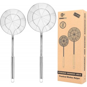 Pack of 2 Large Spider Strainer, Stainle...