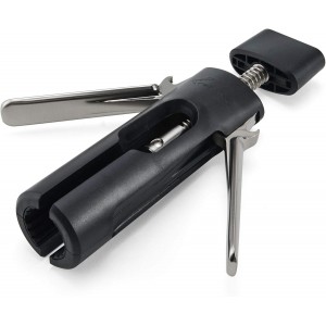 Rabbit Wing Corkscrew, Non-Stick Spiral, Black