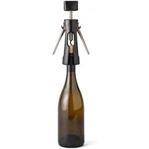 Rabbit Wing Corkscrew, Non-Stick Spiral, Black