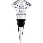 Decorative Crystal Wine and Beverage Bottle Stopper for Wine,Made of Zinc Alloy and Glass,Reusable Plug with Gift Box (1pcs Crystal)