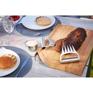 RÖSLE Pull Pork Forks for Carving Cooked Meat, 18/10 Stainless Steel, Dishwasher Safe