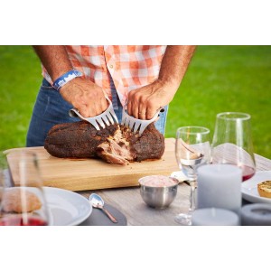 RÖSLE Pull Pork Forks for Carving Cooked Meat, 18/10 Stainless Steel, Dishwasher Safe