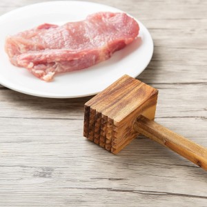 Ironwood Gourmet Acacia Wood Meat Tenderizer, 11.5-inches, Brown