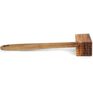 Ironwood Gourmet Acacia Wood Meat Tenderizer, 11.5-inches, Brown