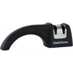 Chef'sChoice Manual Knife Sharpeners for 20-Degree Straight-Edge and Serrated Commercial Kitchen Pocket and Sports Knives with Diamond Abrasives Angle Control & Compact Footprint, 2-Stage, Black