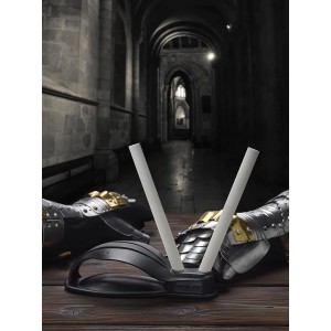 Spyderco Gauntlet Select - Easy-to-Use Knife Sharpener with Two Fine Ceramic Rods - 603F