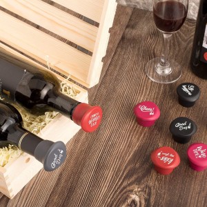 Whaline 8 Pack Funny Silicone Wine Stoppers, Reusable Wines Accessories and Wine Gifts with a Funny Saying for Wines Beer Bottles