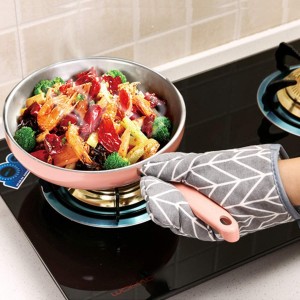 WinChange Oven Mitts and Potholders BBQ Gloves-Oven Mitts and Pot Holders Sets with Recycled Cotton Infill Silicone Non-Slip Cooking Gloves for Cooking Baking Grilling (4-Piece Set,Grey)