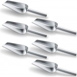 Mudder 6 Pack 6 Ounce Small Stainless Steel Ice Scoop Metal Mini Candy Little Sugar Cream Scoop for Home Kitchen Food Jars Coffee Beans Bar Buffet
