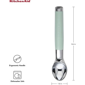 KitchenAid Classic Ice Cream Scoop, 8.6 inches, Pistachio