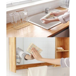 Cleaning Towels Disposable Dish Cloths Nonstick Fiber Reusable Handy Wipes House Kitchen Cleaning Cloth Wiping Rags Placemats Absorbent Dry Quickly, A Box of 30 Pcs