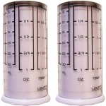 Kitchenart Adjustable Measuring Cups 2 Pack - for Liquid Dry Semi-Solid Adjustable Measuring Cups Plastic