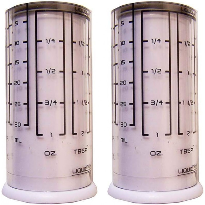 Kitchenart Adjustable Measuring Cups 2 Pack - for Liquid Dry Semi-Solid Adjustable Measuring Cups Plastic