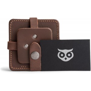 Hide & Drink Leather Coasters Set of 8, Premium Leather Table Protection for Drinks, Elegant Accessory for Home/Office, Protects Surfaces, Bourbon Table Coasters, Bar, Western (Bourbon Brown)