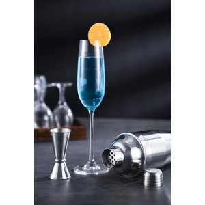 Cocktail Shaker with Double Measuring Jigger,Professional Stainless Steel 24oz Martini Shaker Set,Drink Built-In Strainer,Bartender Kit.