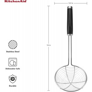 KitchenAid KE010OHOBA Classic Stainless Steel Asian Strainer