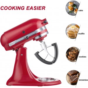 Flex Edge Beater for KitchenAid Mixer, 4.5-5 Quart for KitchenAid Mixer Attachments, Fits Tilt-Head for Kitchen Aid Paddle with Scraper for Kitchen Aid Accessories and Attachments by HOZODO