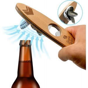 Magnetic Bottle Opener, Designed to Automatically Catch a Bottle Cap