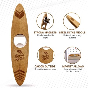 Magnetic Bottle Opener, Designed to Automatically Catch a Bottle Cap