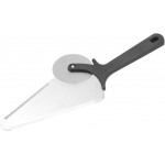 Pizza Spatula Stainless Steel Pizza Peel Multifunctional 2-in1 Pizza Cutter Shovel Professional Pastry Server Baking Tool