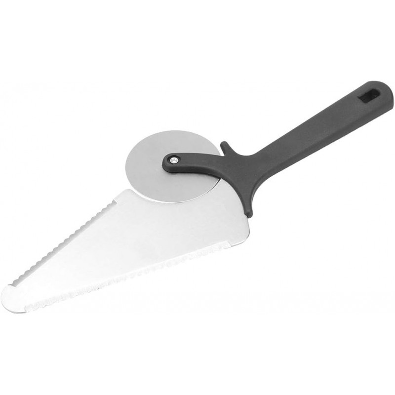 Pizza Spatula Stainless Steel Pizza Peel Multifunctional 2-in1 Pizza Cutter Shovel Professional Pastry Server Baking Tool