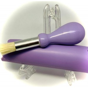 All-in-one Premium Ceramic Garlic Grater Plate 4-Piece Set - Purple Embossed Design and Style - For Garlic, Ginger, Chocolate, and more! - Comes with 5.25