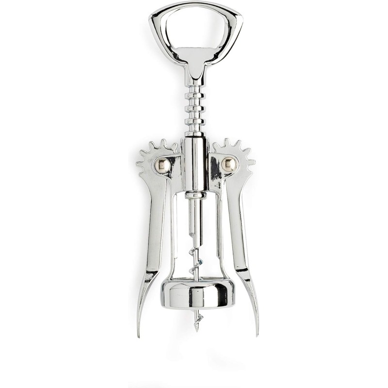 Cooking Light Premium Stainless Steel Wine, Professional and Portable Bottle Opener, All-in-One Winged Corkscrew, Black, Model:Wing Wine Opener