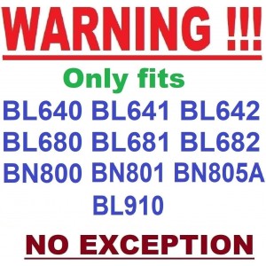 64oz (8 Cup) Food Processor Bowl Locking Lid Blade Kit ONLY for Ninja BL640 BL641 BL642 BN750 BN751 BN800 BN801 BN805A BL910 Blender - MUST READ Details, NO EXCEPTION