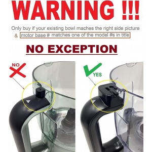 64oz (8 Cup) Food Processor Bowl Locking Lid Blade Kit ONLY for Ninja BL640 BL641 BL642 BN750 BN751 BN800 BN801 BN805A BL910 Blender - MUST READ Details, NO EXCEPTION