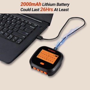 INKBIRD WiFi Meat Thermometer for Grilling, Unlimited Rang Rechargeable BBQ Thermometer APP Calibration, Temp Graph Mobile Notification, 4 Colorful Probes Food Thermometer for Pellet Smoker Oven