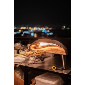 ooni Pizza Turning Peel - 7 Inch Aluminum Perforated Pizza Peel, Lightweight Metal Pizza Turner with Long Handle, Pizza Tools, Pizza Oven Accessories