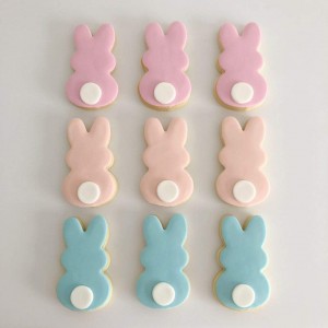 Easter Bunny Cookie Cutter Set -3 Pieces - Stainless Steel Assorted Sizes