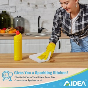 AIDEA Microfiber Cleaning Cloth White 50PK, Cleaning Rags, Lint Free Microfiber Towels, Kitchen Towels Dusting Cloth, Wash Cloths, Dish Rags White, 12