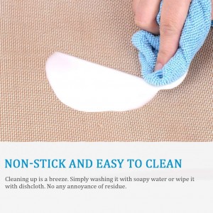 MIU Macaroon Silicone Baking Mat, Non-Stick Cookie Baking Mat, 2 Half Sheets and 1 Quarter Sheet, Perfect Baking Pad Cookie Kit for Macarons, Cake, Bread and Pastry