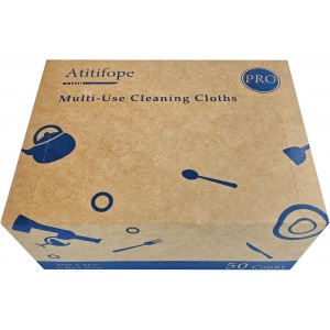 Heavy Duty Wipes Dish Cloths 50Pieces Reusable Wipes Multi-use Cleaning Cloths Towels