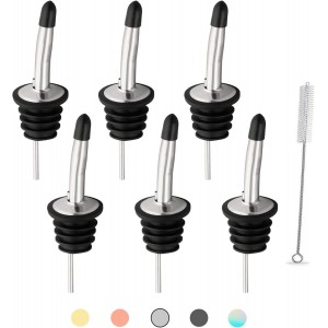 WAFJAMF 6 Pcs Liquor Pour Spouts Set, St...