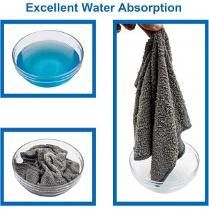 FIXSMITH Microfiber Cleaning Cloth - Pack of 8, Size: 12 x 16 in, Multi-Functional Cleaning Towels, Highly Absorbent Cleaning Rags, Lint-Free, Streak-Free Cleaning Cloths for Car Kitchen Home