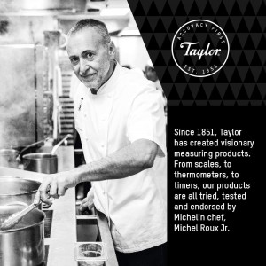 Taylor Pro Wind Up Kitchen Timer, Stainless Steel 60-Minutes Mini Cook's Timer, Lightweight Cooking and Baking Portable Countdown Countertop Alarm, Endorsed by Professional Chefs,Grey,9.5 cm