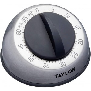Taylor Pro Wind Up Kitchen Timer, Stainl...