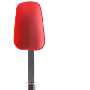 Norpro 3 Piece Silicone/Stainless Steel Kitchen Spatula Set - Red, large