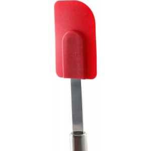 Norpro 3 Piece Silicone/Stainless Steel Kitchen Spatula Set - Red, large