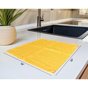 Living Fashions 8 Pack Dish Cloths for Washing Dishes - 100% Cotton Absorbent Dish Towels Size 12