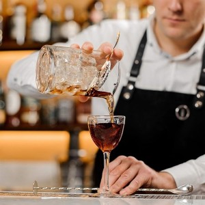 Cocktail Strainer-Stainless Steel Bar Tools Bartender Cocktail Strainer Set:Hawthorne Strainer,Julep Strainer and Conical Fine Mesh Strainer