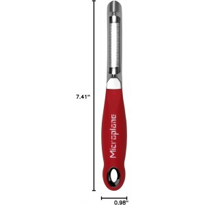 Microplane Professional Serrated Swivel Peeler for Tomato and Kiwi, for Right and Left Hand Use