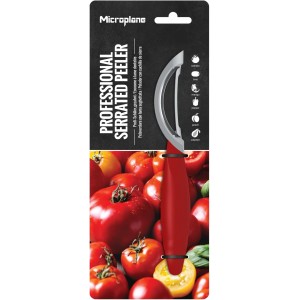 Microplane Professional Serrated Swivel Peeler for Tomato and Kiwi, for Right and Left Hand Use