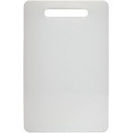 Fotouzy Plastic Utility Cutting Board with Handles, Food Safe PP Material, Dishwasher Safe, Thick Chopping Board, Large Size, Easy Grip Handle, for Kitchen (White)