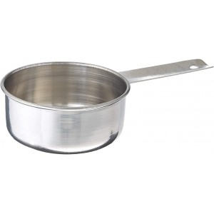 Tablecraft (724C) 1/2 Cup Stainless Steel Measuring Cup (2-Pack)