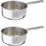 Tablecraft (724C) 1/2 Cup Stainless Steel Measuring Cup (2-Pack)