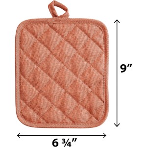 American Linen Pot Holders, Hot Pads, Table Pads for Kitchen and Dining Table, Non Slip Heat Resistant Hot Pot Holder (Multi, 8 Pack)