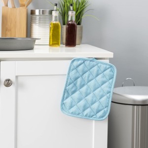 American Linen Pot Holders, Hot Pads, Table Pads for Kitchen and Dining Table, Non Slip Heat Resistant Hot Pot Holder (Multi, 8 Pack)